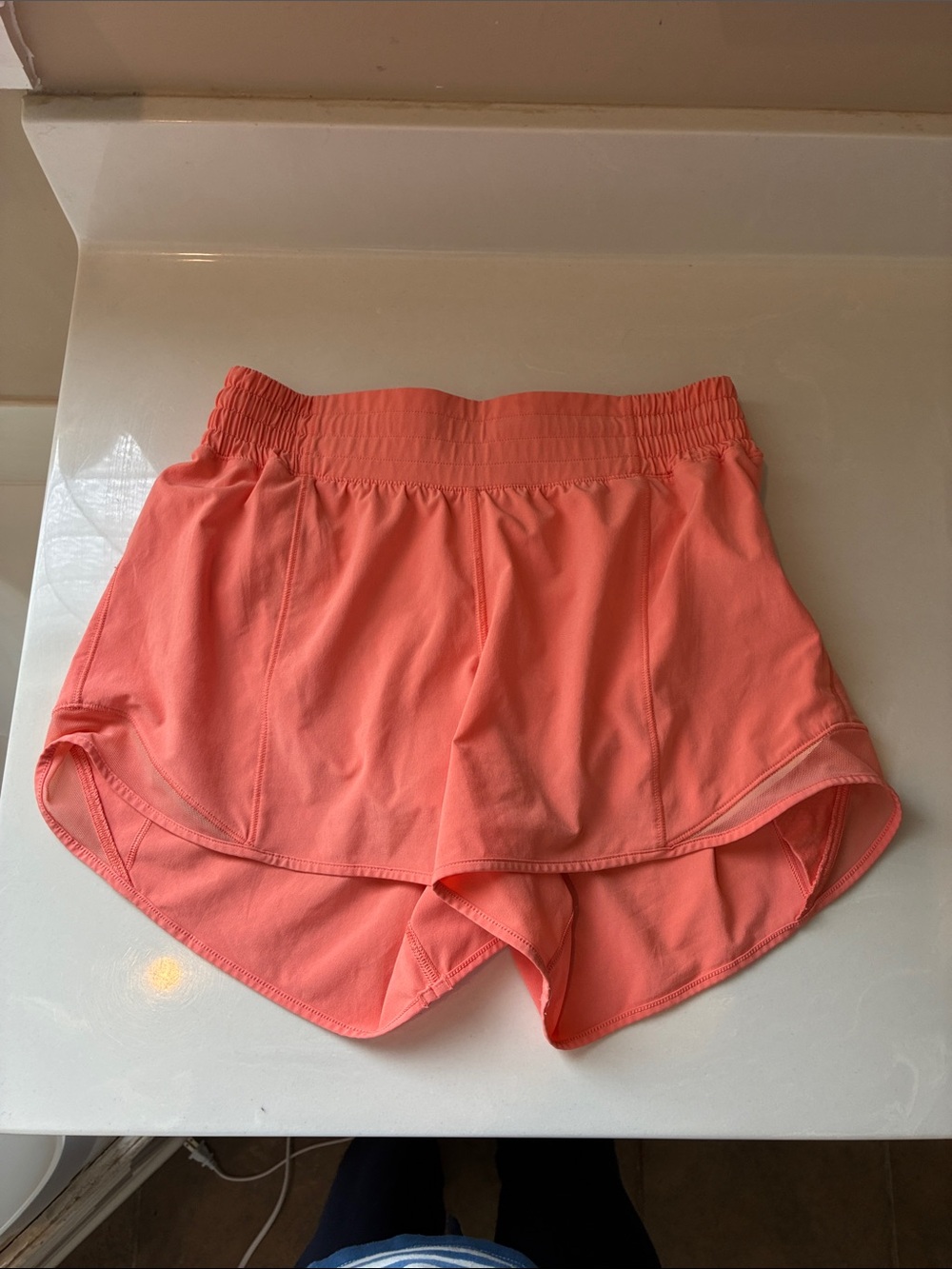 lululemon athletica Coral-Orange Athletic Shorts